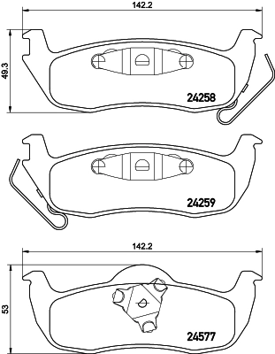 Brake Pad Set, disc brake (PCP2161)