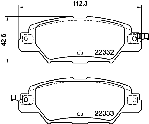 Brake Pad Set, disc brake (PCP1893)