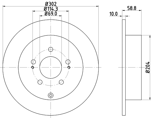Brake Disc (PCD21532)