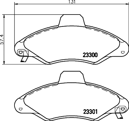 Brake Pad Set, disc brake (PCP1452)