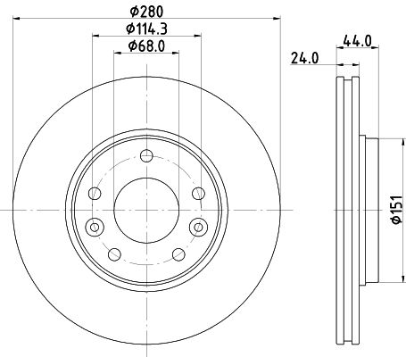 Brake Disc (PCD23392)
