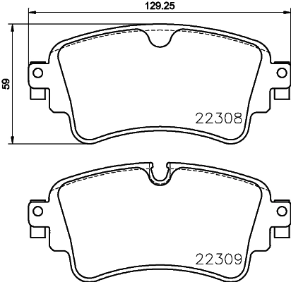 Brake Pad Set, disc brake (PCP1890)