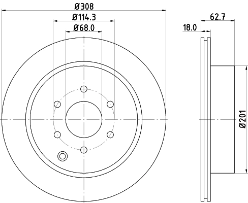 Brake Disc (PCD19112)