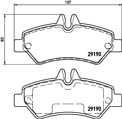 Brake Pad Set, disc brake (PCP1632)