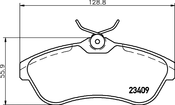 Brake Pad Set, disc brake (PCP1458)