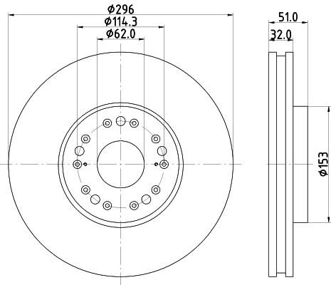 Brake Disc (PCD22722)