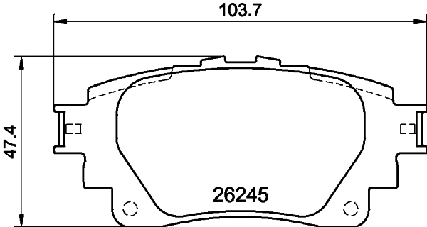 Brake Pad Set, disc brake (PCP2043)