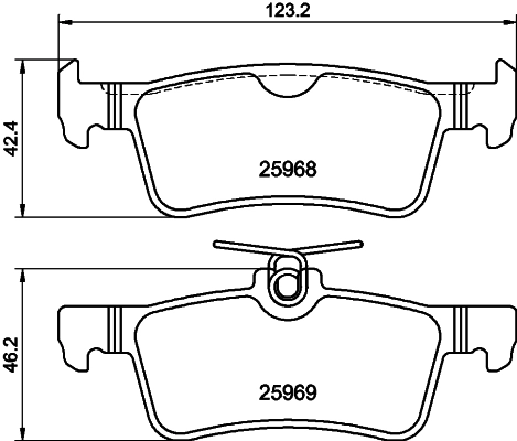 Brake Pad Set, disc brake (PCP2008)