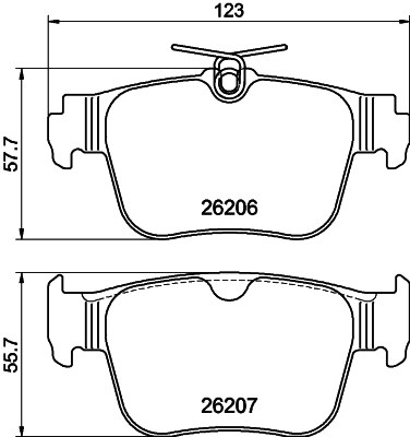 Brake Pad Set, disc brake (PCP2035)