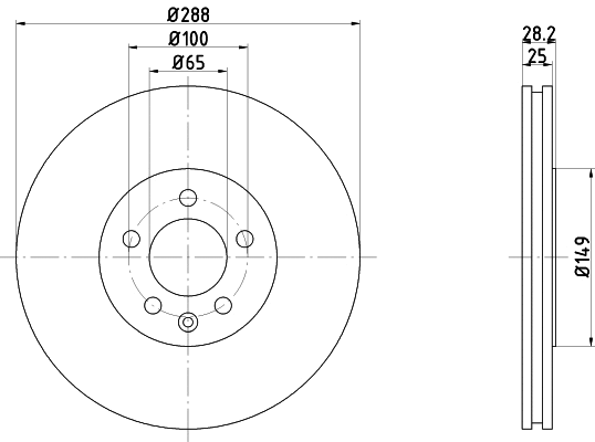 Brake Disc (PCD15492)