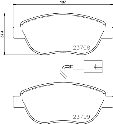 Brake Pad Set, disc brake (PCP1224)