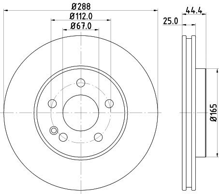 Brake Disc (PCD18672)