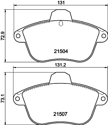 Brake Pad Set, disc brake (PCP1856)