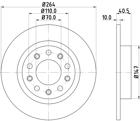 Brake Disc (PCD13582)