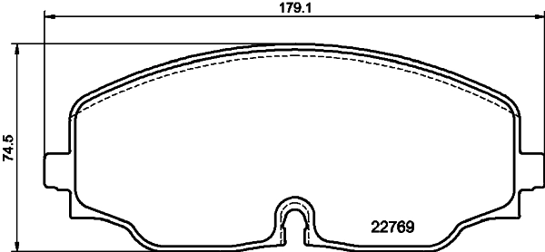 Brake Pad Set, disc brake (PCP1628)