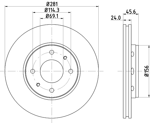 Brake Disc (PCD11932)
