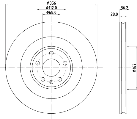 Brake Disc (PCD22612)