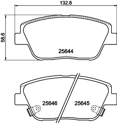 Brake Pad Set, disc brake (PCP1993)