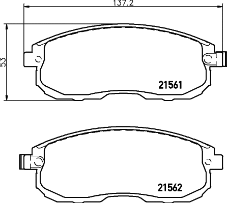 Brake Pad Set, disc brake (PCP1067)