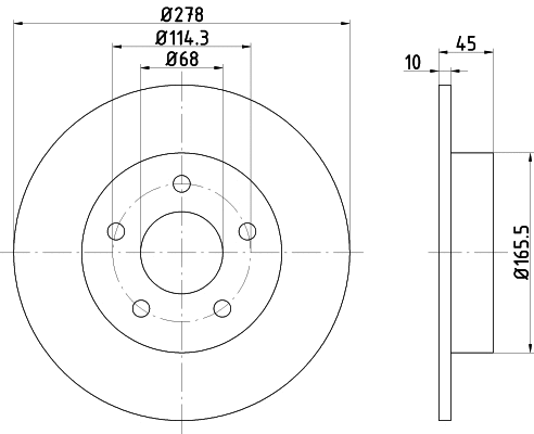 Brake Disc (PCD18962)