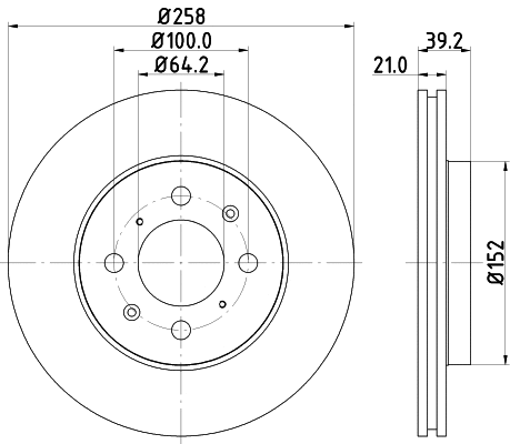 Brake Disc (PCD12952)