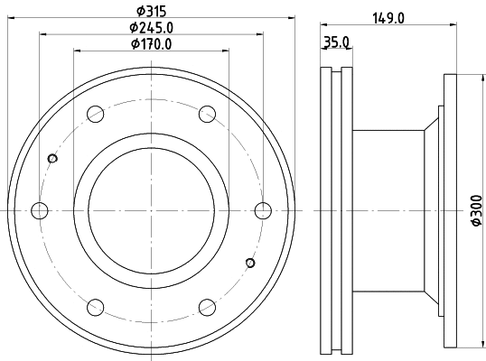 Brake Disc (CVD671)