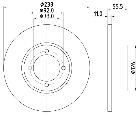 Brake Disc (PCD16242)