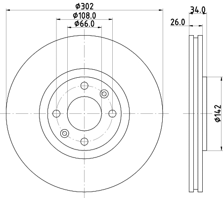 Brake Disc (PCD11842)