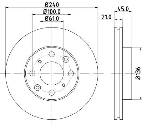 Brake Disc (PCD14822)