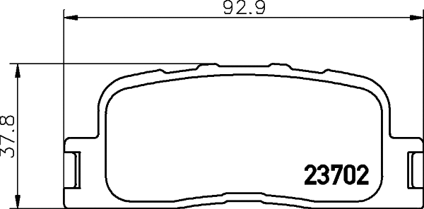 Brake Pad Set, disc brake (PCP1474)