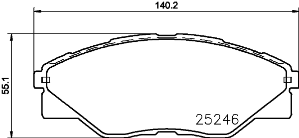 Brake Pad Set, disc brake (PCP1984)