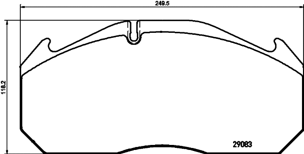 Brake Pad Set, disc brake (CVP126K)
