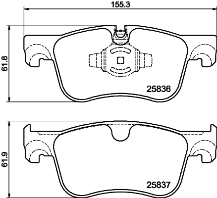 Brake Pad Set, disc brake (PCP1998)