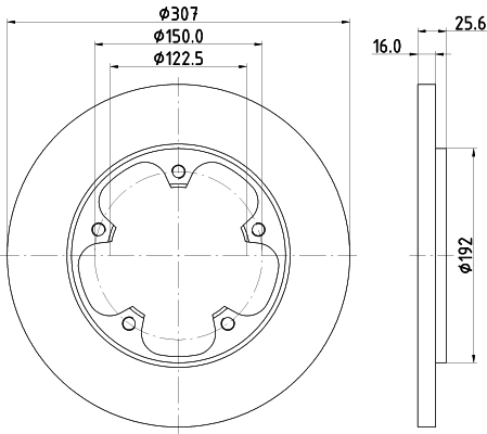 Brake Disc (PCD19602)