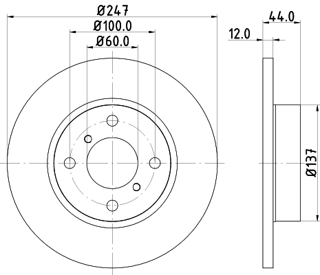 Brake Disc (PCD12682)