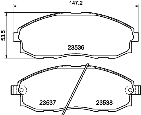 Brake Pad Set, disc brake (PCP1934)
