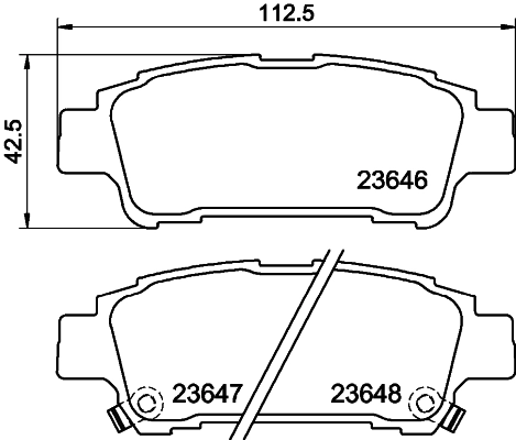 Brake Pad Set, disc brake (PCP1940)