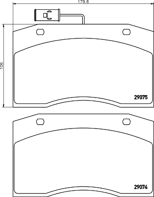 Brake Pad Set, disc brake (CVP010)