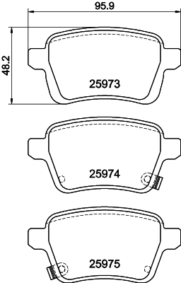 Brake Pad Set, disc brake (PCP2009)