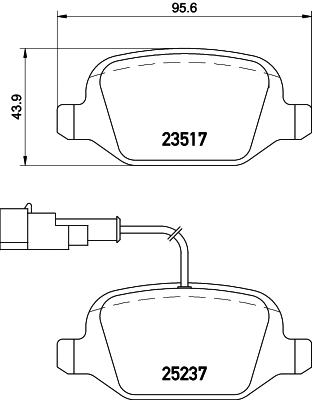 Brake Pad Set, disc brake (PCP1488)