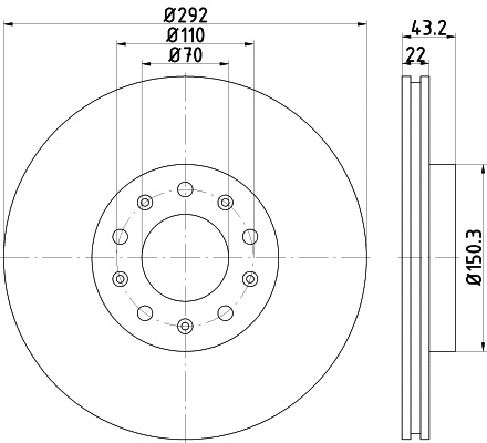 Brake Disc (PCD14482)