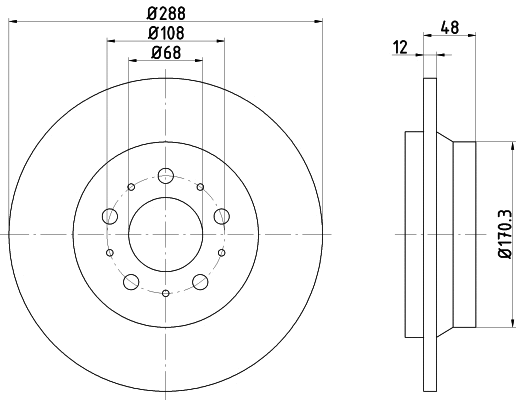 Brake Disc (PCD18062)