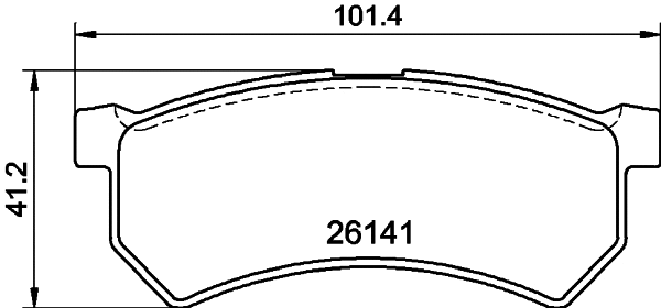 Brake Pad Set, disc brake (PCP1744)