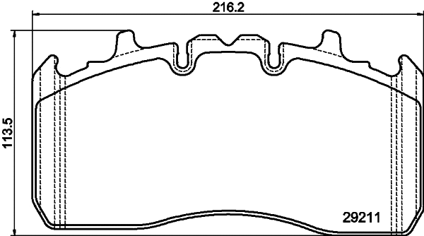 Brake Pad Set, disc brake (CVP122K)