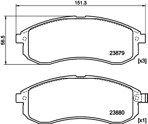 Brake Pad Set, disc brake (PCP1947)