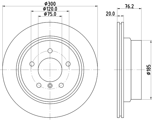 Brake Disc (PCD15822)