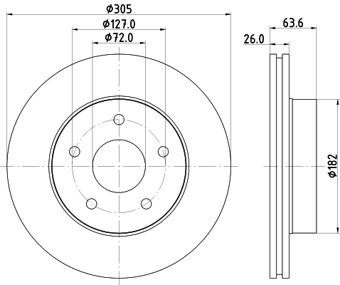 Brake Disc (PCD23122)