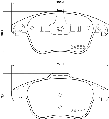 Brake Pad Set, disc brake (PCP1495)