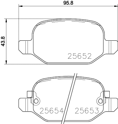 Brake Pad Set, disc brake (PCP1335)