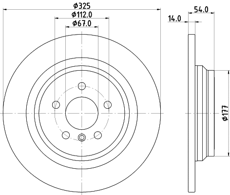Brake Disc (PCD14712)